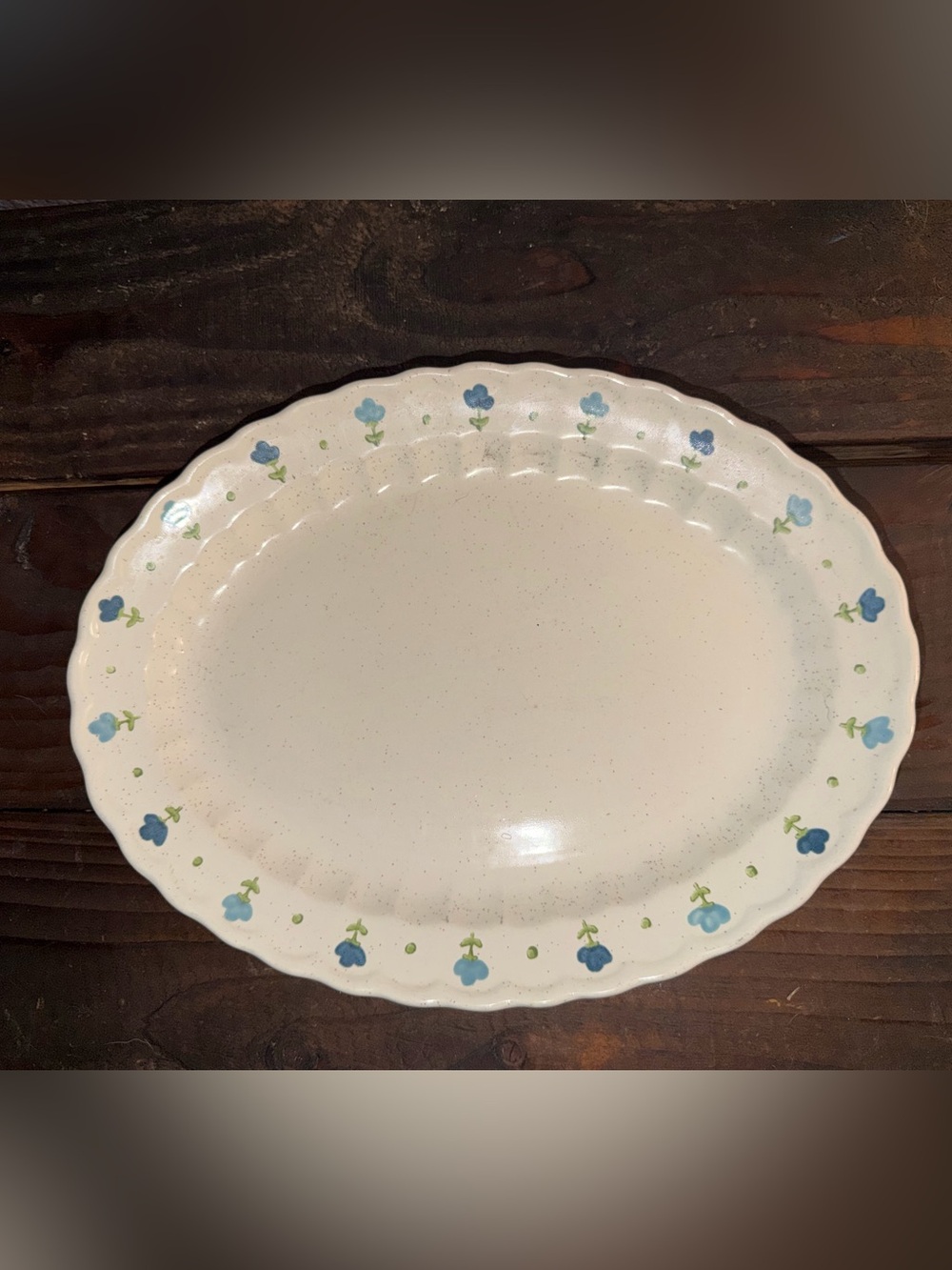 VTG 1959 Metlox Vernon Ware True Blue Platter 9.25”x12.25” Great Condition